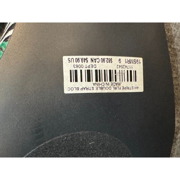 Torrid Rose Floral Striped Ankle Strap Block Heel - Women's Size 9 - Picture 6 of 6